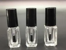 3 мл 4 мл многоразового использования пустой квадратный стеклянный лак для ногтей бутылка 3cc 4cc маленькая кисть Nail Art контейнер