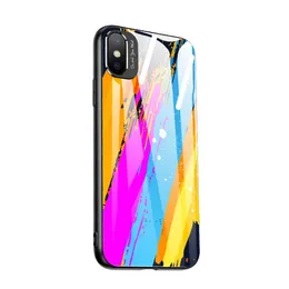 Creative Models Metal Frosted Obiektyw Iphone11 Lustro Shell Graffiti Glass Apple 11 Skrzynka na telefon komórkowy Anti-Fall