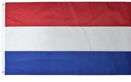 3x5ft 150x90cm National Netherlands Dutch Flag Custom Popular Hängande Polyester Fabric Banner Utskrift Reklam, Gratis frakt