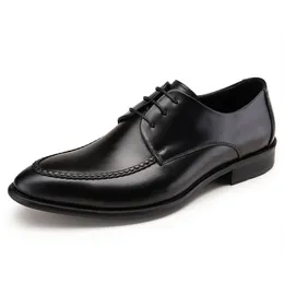 캐주얼 남성용 레이스 업 비즈니스 공식적인 남자 작업 가죽 신발 옥스포드 chaussure homme