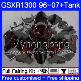 + Бак для SUZUKI GSXR1300 черного красного GSXR1300 96 97 98 99 00 01 333HM.74 Hayabusa GSX-R зализ 1996 1997 1300 1998 1999 2000 2001 2007