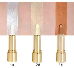 Wodoodporna Handaiyan Bronzers Highlighter Stick Shimmer Colors 3 Kolory Dostępne Łatwe w noszeniu Kosmetyki Twarz DHL za darmo