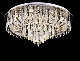 Lyxig design Crystal Ceiling Light Modern Belysning AC110V 220V Luster Plafonnier LED sovrum Vardagsrumslampa LLFA