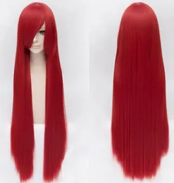 FREE SHIPPIN + Red Naruto Kushina Uzumaki Wig Cheap High Quality Synthetic Hair Anime Cosplay Wigs