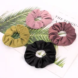 Fashion Suede Scrunchie Elastic Hair Bands Women Girls Ponytail Hair Rope Ties Simple Autumn and winter Eur Scrunchy Hair Accessories 0926