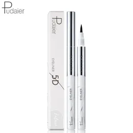 DHL 120 Sztuk / partia Pudaier Czarny Płynny Eyeliner Pen Wodoodporny Eyeliner Makeup Kosmetyki Długotrwały Płynny Szybki Suchy Naturalny Okul