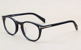 Armações Ópticas de Lentes Transparentes Clássicas de Luxo Óculos Designer de Marca Masculino Feminino Óculos 6123 Vintage Prancha Óculos Miopia Armação para Óculos