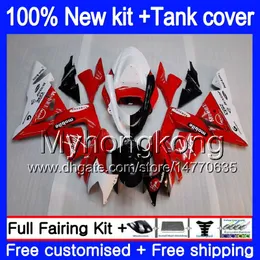 Kropp + Tank för Kawasaki ZX1000 CC ZX 10 R ZX-10R 2004 2005 214MY.13 ZX10R 04 05 ZX1000C 1000cc ZX 10R 04 05 ABS Fairings Red Glossy