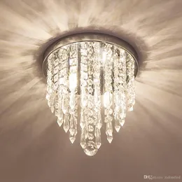 Mini lampadario di cristallo moderno che illumina 2 luci G9 Plafoniera da incasso H10,4 '' x L8,66 '' per bar corridoio camera da letto