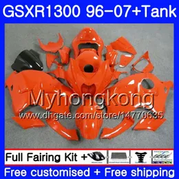 + Tank för SUZUKI GSXR-1300 GSXR1300 96 97 98 99 00 01 333HM.105 Glans Orange Hayabusa GSXR 1300 1996 1997 1998 1999 2000 2001 2007 Fairings