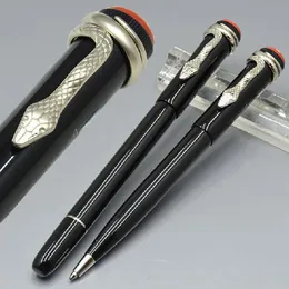 Luxury Rollerball Gel Pen Red Classic Monte Black Resin Special 1912 Heritage Edition M Roller Ball Pens With Unique Snake Clip