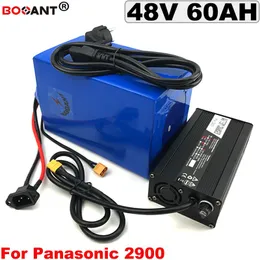 送料無料e-bikeリチウム電池48v 60ah for Bafang BBSHD 3000W 4000Wモーター電動バイクリチウム電池48V + 5A充電器