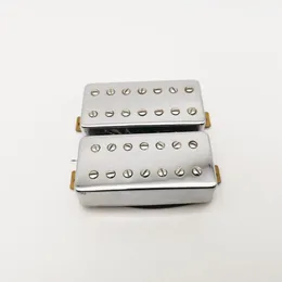 7 Dizeler Gitar Pikapları Humbucker Pickups Krom Kapak Çift Sıra Vida 4C Elektro Gitar Pickups