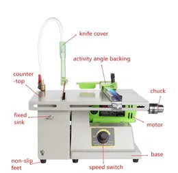 Takı Taş Kaya Ağaç İşleme Oyma Parlatıcı Tampon Torna Taşlama Kesme Makinesi Set Elektrikli Taşlama Araçları Kiti 1380 W 220 V