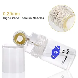 192 Titanium Needles Derma Roller Dermaroller -0.25mm Micro Needle Skin Care System Uppgraderas för akne, Ärr, Hud Åldrande