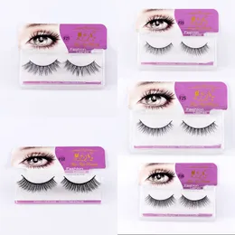 Naturalne 3D fałszywe rzęsy fałszywe rzęsy Długie makijaż Handmade Grube fałszywe rzęsy Przedłużacz Eyelash Full Strip Eyelashes