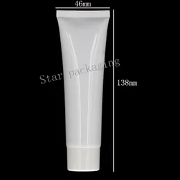 100 Stück 50 g weiße leere Kosmetikverpackungen Kunststoff weiche Tube Handcreme Gel Verpackung Tube Behälter