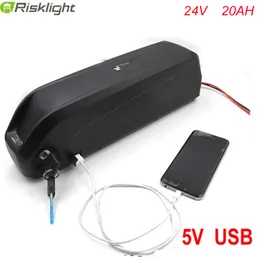 5V USB + şarj + bms ile ebike 24v 20ah li-ion pil için Ücretsiz adetler vergileri Hailong 24v 700w lityum iyon pil takımı