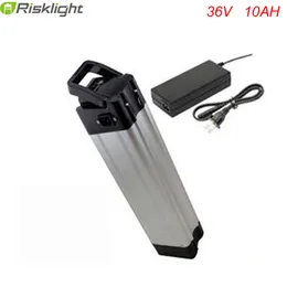 Hi-Q ebike battery 36v silver fish 36V 10AH battery pack 18650 accu battery 36 volt with Aluminum alloy case