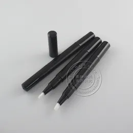 125ピース/ロット2.0mlブラシアプリケータブラックネイルジェルオイルペン空のネイルアートペン