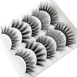 Naturalne fałszywe rzęsy Zestaw fałszywych rzęs 3D norki włosy grube rzęsy długie przedłużenie damska makijaż oczu Dropshipping 5 pary
