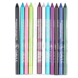 12pcs/Bag Waterproof Long lasting Eyeliner Pencil Pigment White Color Eye Liner Pen Makeup Tools