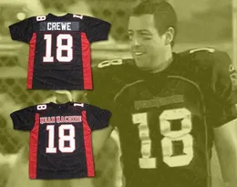 Män Paul Crewe 18 Längsta gård betyder Hine Jersey Football Movie Uniforms Full Ed Team Black Size Mix Order S-3XL