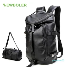 Designer-newboler gym väska läder sac de sport ryggsäck för män fitness träning resa camping vattentät axel sport duffel väska