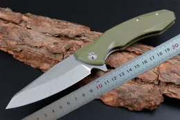 1Pcs New HHY03 Ball Bearing Flipper Folding Knife D2 Stone Wash Blade G10 Handle Outdoor Camping Hiking Survival Folding Knives