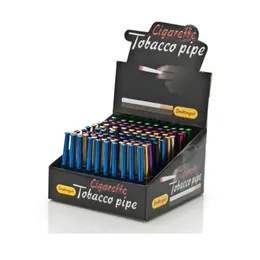 Protable 다채로운 78MM 55MM 알루미늄 허브 파이프 토치 모양의 담배 담배 홀더 저렴한 스파이스 허브 흡연 파이프 무료 배송