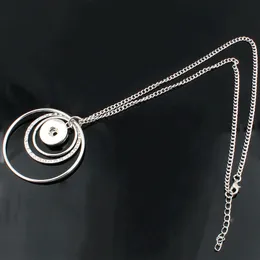 Fashion-etnisk stil mode metall hängsmycke snap halsband passform diy 18mm snap knappar smycken grossist zg025 julklapp