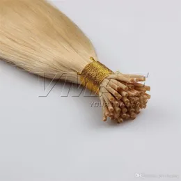 VM VMAE Human Hair Per Strand Fusion 18 to 30 Natural 613 blond 1gram 100 Strands Straight Pre Bonded Keratin Fusion I Tip Extensions