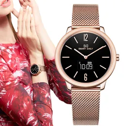 fashion classic woman bluetooth smart watch quartz wristwatch pedometer sleeping tracker call sms reminder smart notification