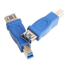 ZJT10 USB 3.0 Typ A Kvinna för att typ B Male Plug -kontaktadapter USB 3.0 Converter Adapter AF till BM