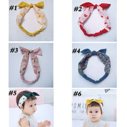 2020 Ins Girl Headdress Baby Bow Hair Accessories Rabbit Ear Headhand Baby Kids Polka Dot Fresh 6-Color Hairband