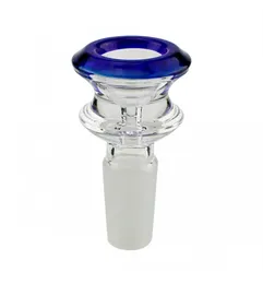 Bunte Pyrex-Glasschüssel 18 mm 14 mm männlicher Anschluss Joint Bong-Rohr Rauchen Bohrinseln Filterzubehör Tragbarer Behälter Heißer Kuchen