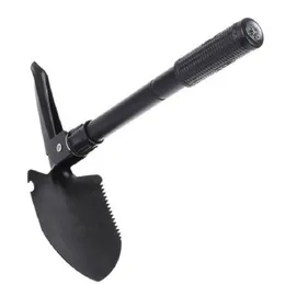 Outdoor Multi-Function Tools Portable Folding Shovel Survival Spade Emergency Trowel Dibble Pick Garden Camping Gratis frakt