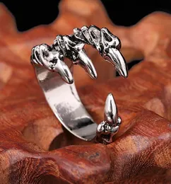 Devil Eye Biker Ring | Stainless Steel Gothic Skull Punk Ring For Men & Women - Blue, Green, Yellow - View #6