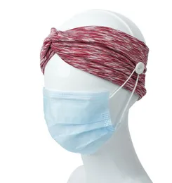 الرياضة العصابة المرأة رجل قناع حامل للياقة البدنية مطاطا الشعر Hairband يوجا رئيس الفرقة زينة تمتد رئيس التفاف الشعر 12 الألوان 20PCS DW5243