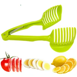 Kök Gadgets Clip Frukt Vegetabilisk Slicer Verktyg Potatis Mat Tomatlök Citron Vegetabilisk Frukt Slicer Cutter Holder