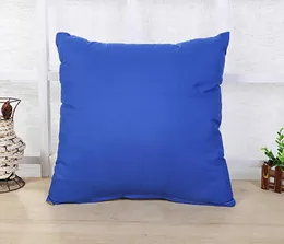 Home 45 * 45CM Home Sofa Throw Pillowcase Pure Color Polyester White Pillow Cover Cushion Cover Decor Pillow Case Blank christmas Decor 100