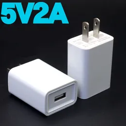 Snabb laddning USB-laddare 5V 1A / 2A Travel Wall Laddare till iPhone Samsung Huawei Mobiltelefon Drop Shipping