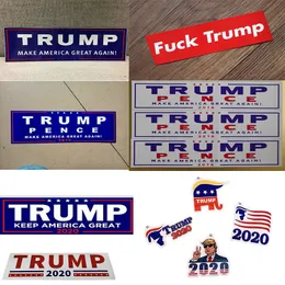 Nuovi stili Trump 2020 Car Stickers 7,6 * 22,9 centimetri Adesivo bandiera Conservare rendere l'America Grande decalcomania Car Styling veicolo Paster DHL