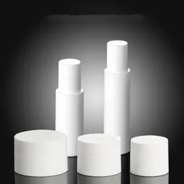 30ml 50ml Empty White airless cosmetic Pump bottle container , 15g 30g 50g cream jar travel for cosmetic skin care cream F1866