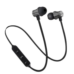 Magnetisk trådlös bluetooth hörlurar stereo sport vattentäta öronproppar trådlöst i örat headset med mikrofon för Samsung Xiaomi Huawei