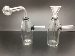 Mini-Glasbong Dab Rig Wasserpfeifen Dicker Banger Perc Tabakbongs Berauschende Mini-Rohrwachs-Ölplattformen Kleiner Bubbler