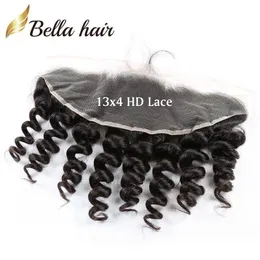 Lace Frontal Brazilian Virgin Human Hair 13x4 Ear to Ear Closures Loose Wave Indian Malaysian Peruvian Weaves Closure Bellahair