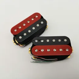 Sällsynta svarta röda gitarr pickups Humbucker Neck and Bridge Electric Guitar Pickups 4C 1 Set