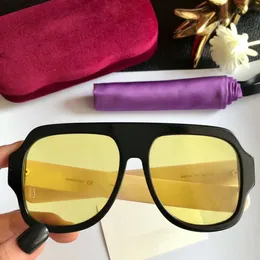 Luxary-designr 0255s 001 kvadrat svart solglasögon överdimensionerade solglasögon unisex 2018 mode märke solglasögon glasögon ny med låda