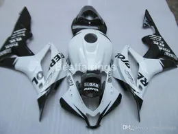 Carene in plastica per stampaggio a iniezione per Honda CBR600RR 2007 2008 kit carena bianco nero CBR600RR 07 08 LL06